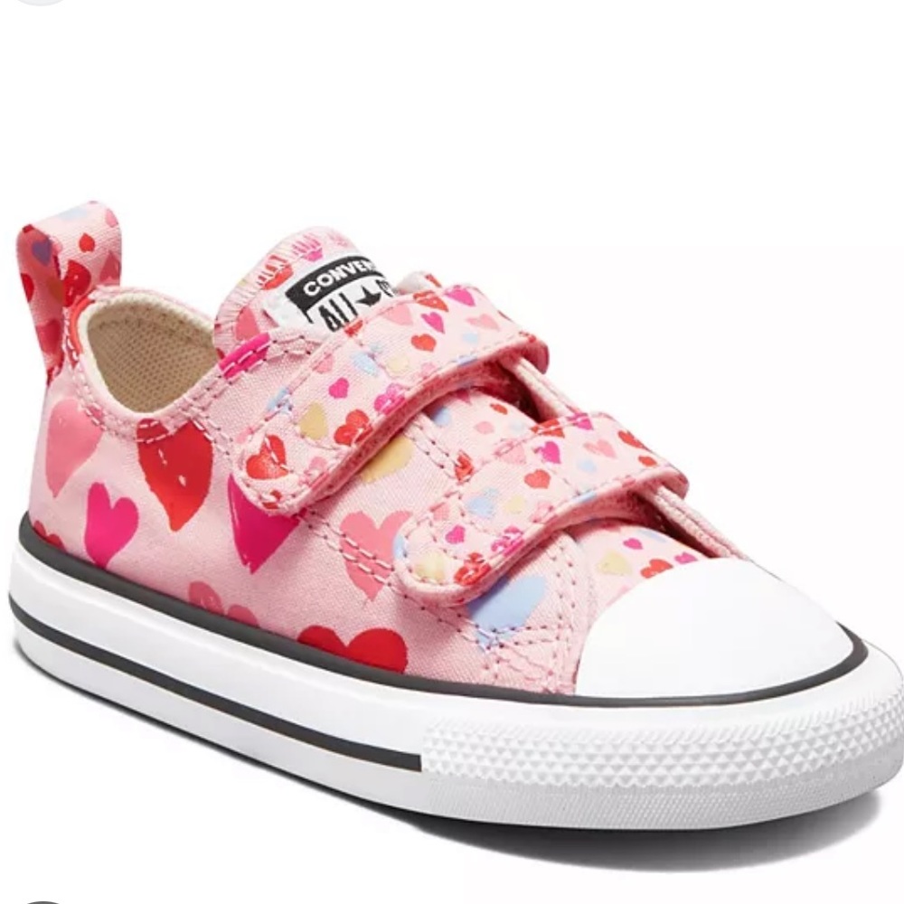 Baby lace-up high top baby converse heart shoes